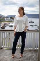 FEMININE JERSEY T-SHIRT - White - T-skjorter - Helt Dilla AS