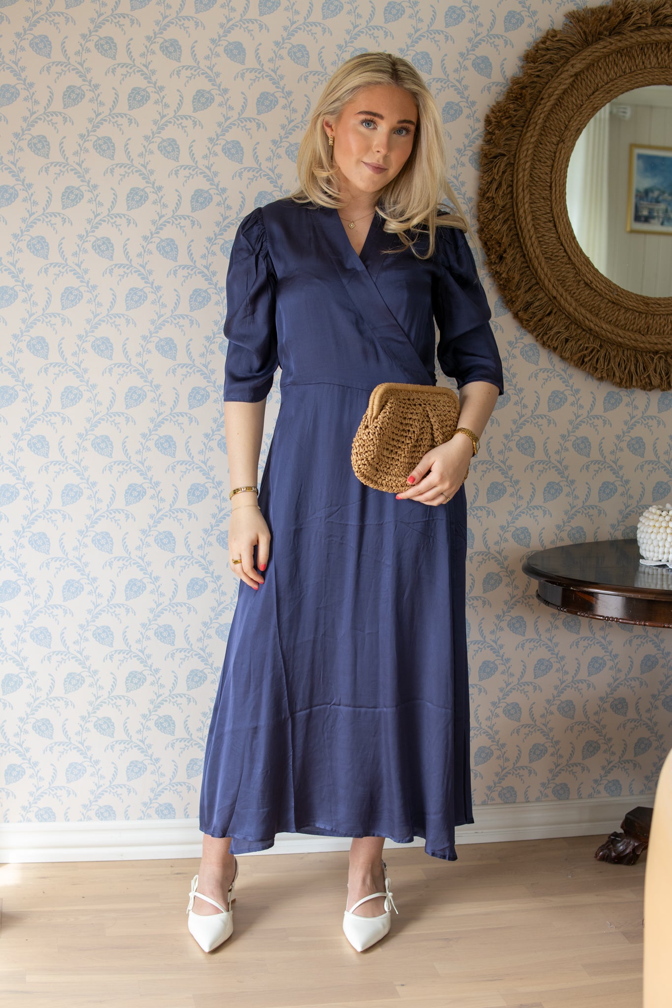 Scarlett Solid Dress - Dark Blue - Kjoler - Helt Dilla AS