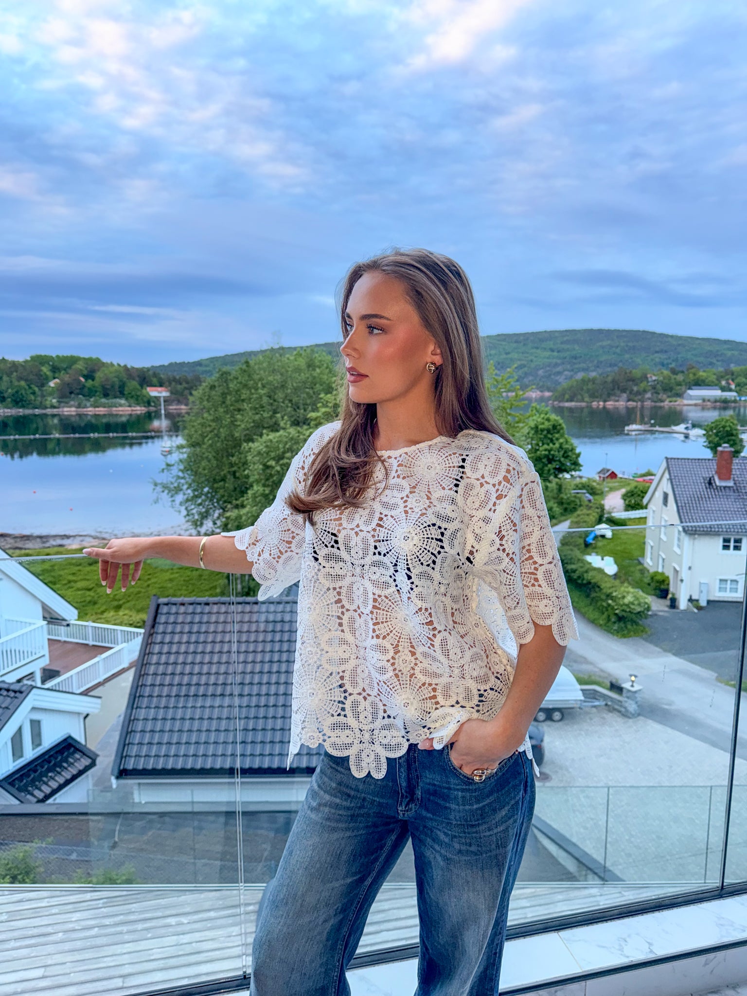 CM Vilja Blouse - Jet Stream - Topp - Helt Dilla AS
