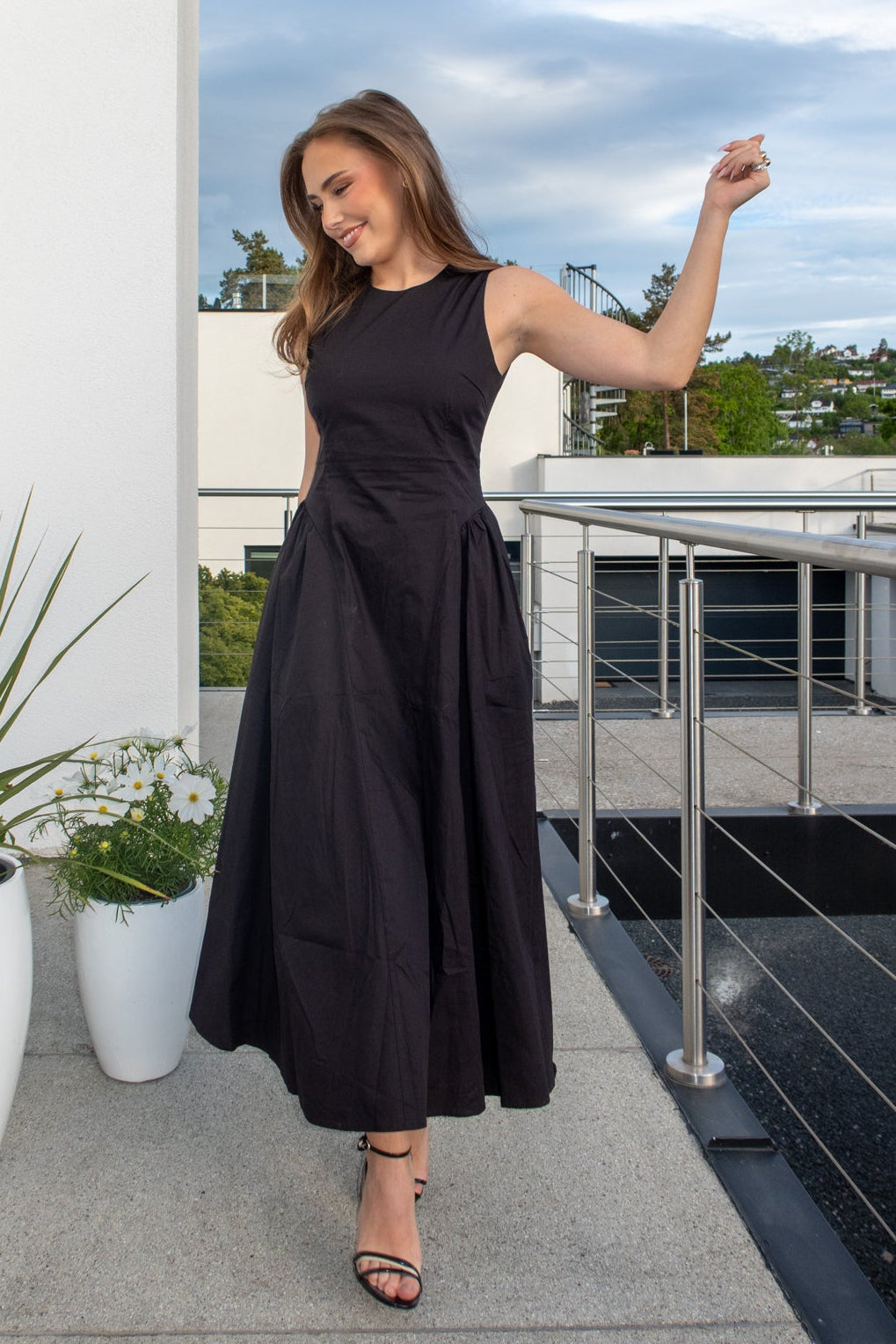 CM Poppi Open-Back Dress - Black - Kjoler - Helt Dilla AS