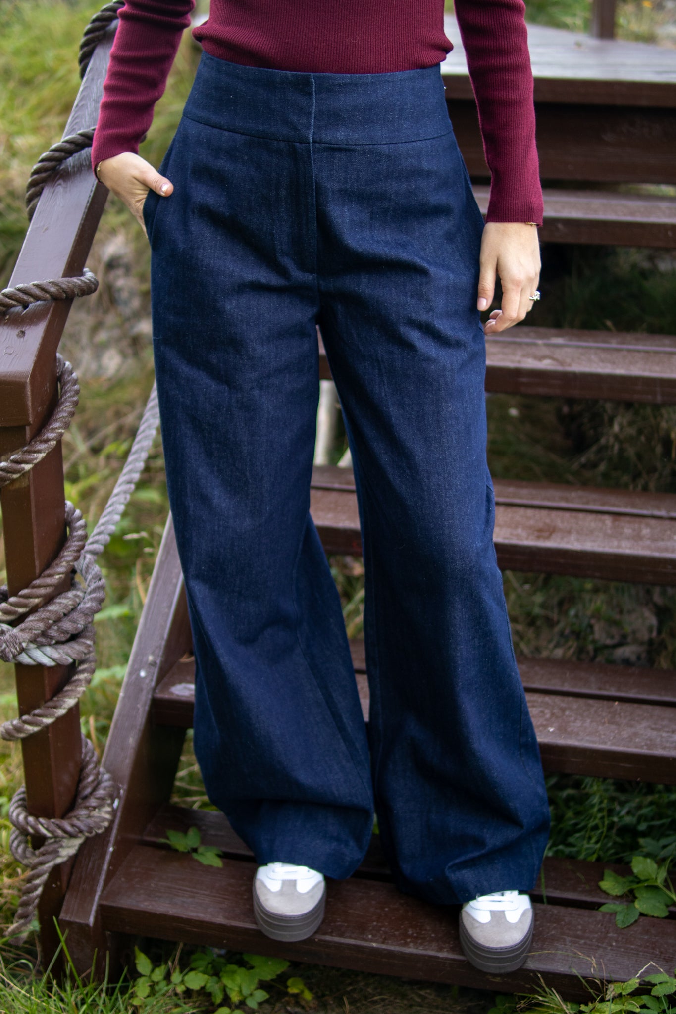 Bussy Denim Pant - Dark Blue Denim - Jeans - Helt Dilla AS