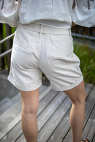 Cleo Short cotton linen -  Pearl - Shorts - Helt Dilla AS