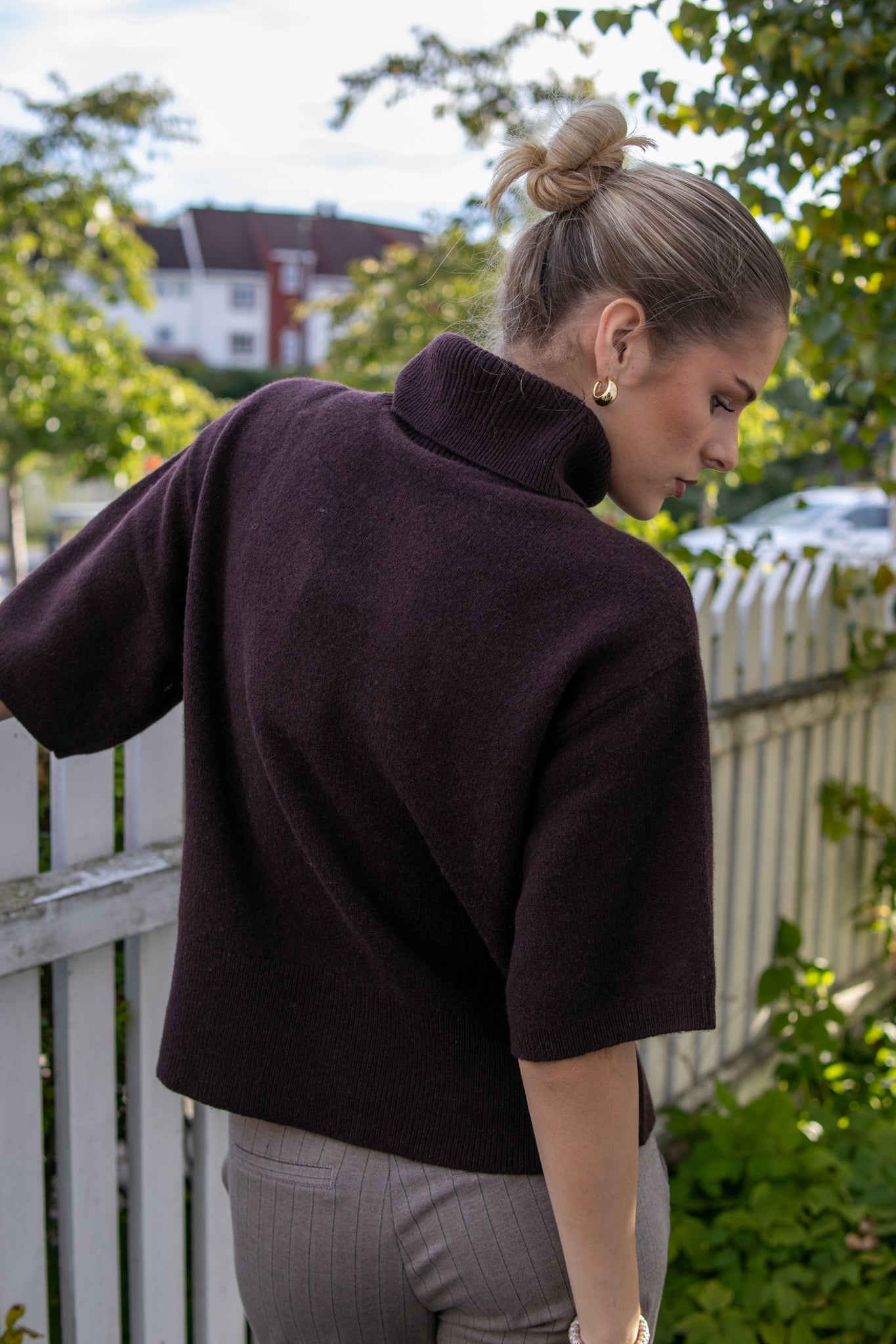 Emila 2/4 Wool Knit Pullover - Coffee Bean - Topp - Helt Dilla AS