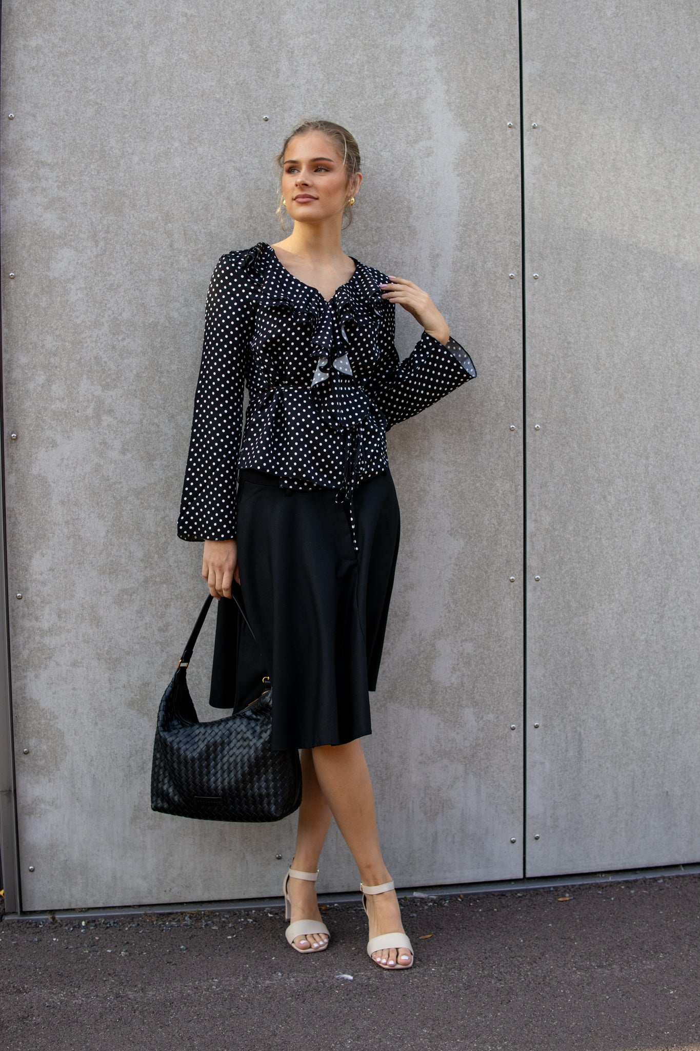 Aslaug solid Wool skirt - black - Skjørt - Helt Dilla AS