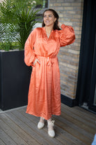 Tamara dress - sunset orange - Kjoler - Helt Dilla AS
