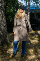 ZorahIW Classic Coat - Sandy Grey Melange - Yttertøy - Helt Dilla AS