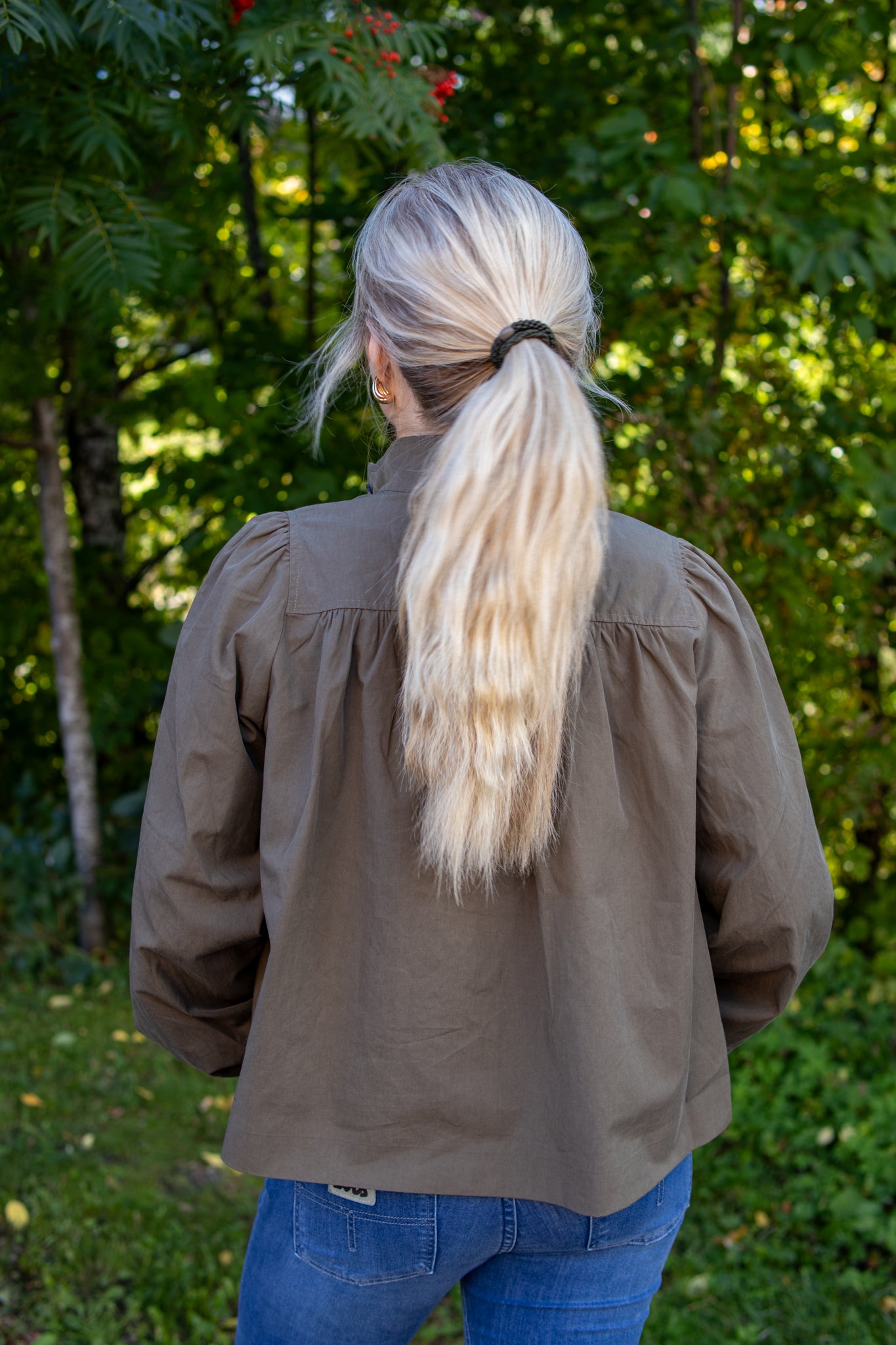 Tirsa Twill Jacket - Army Green - Jakke - Helt Dilla AS