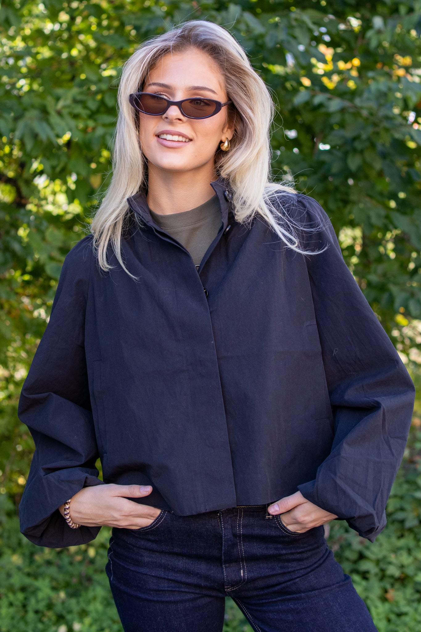 Tirsa Twill Jacket - Black - Jakke - Helt Dilla AS