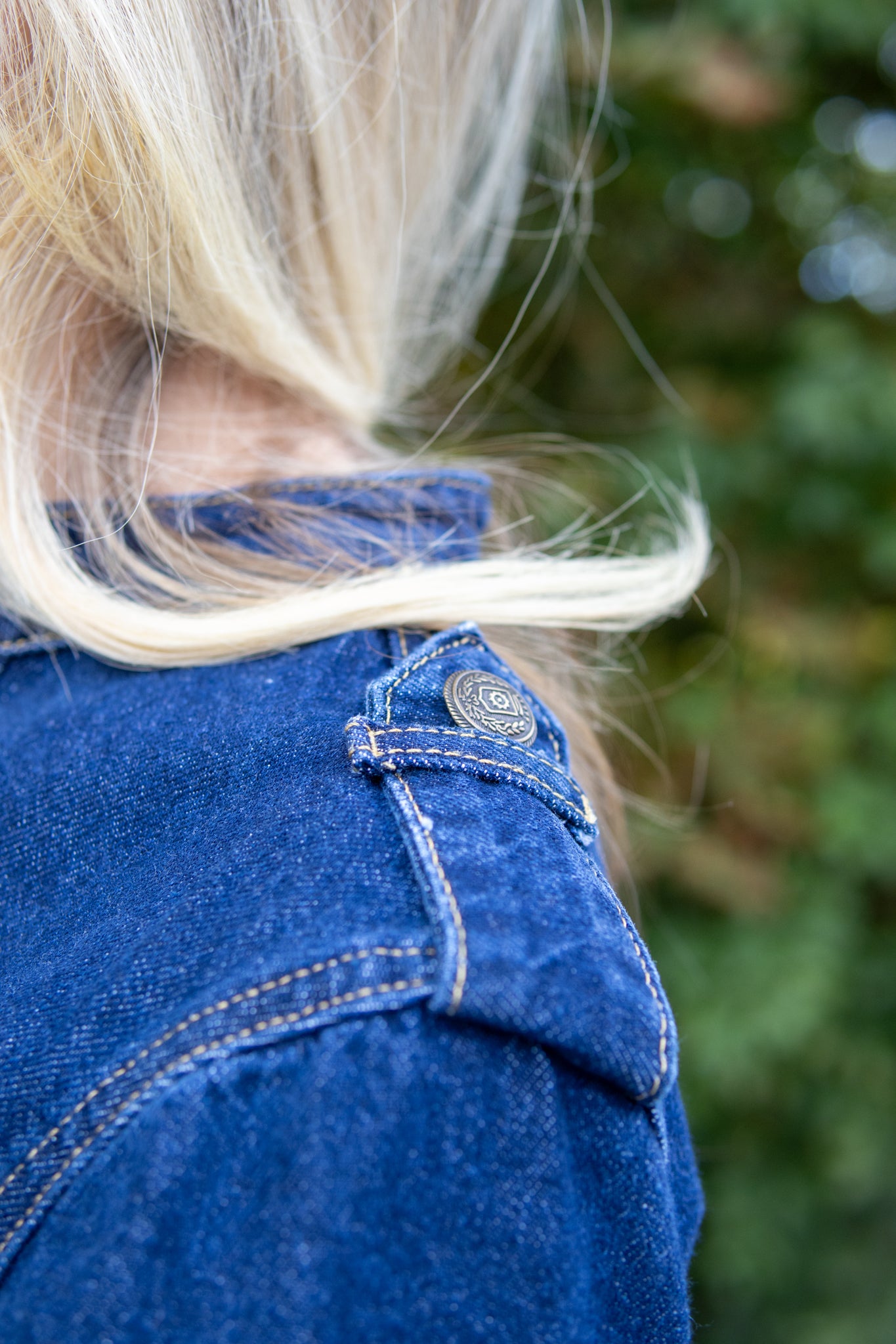 NuBillie Fitted Denim Jacket - Dark Blue Denim - Jakke - Helt Dilla AS