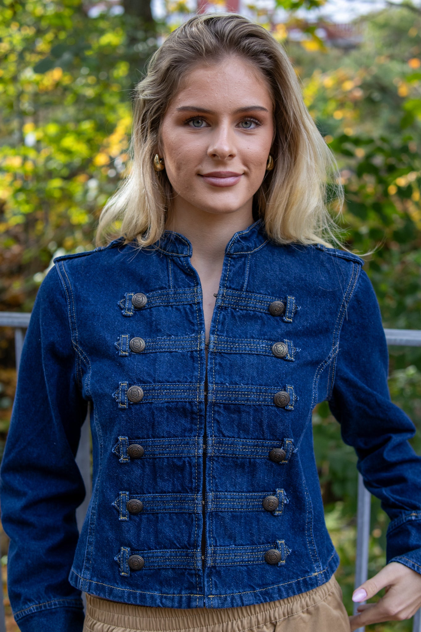 NuBillie Fitted Denim Jacket - Dark Blue Denim - Jakke - Helt Dilla AS