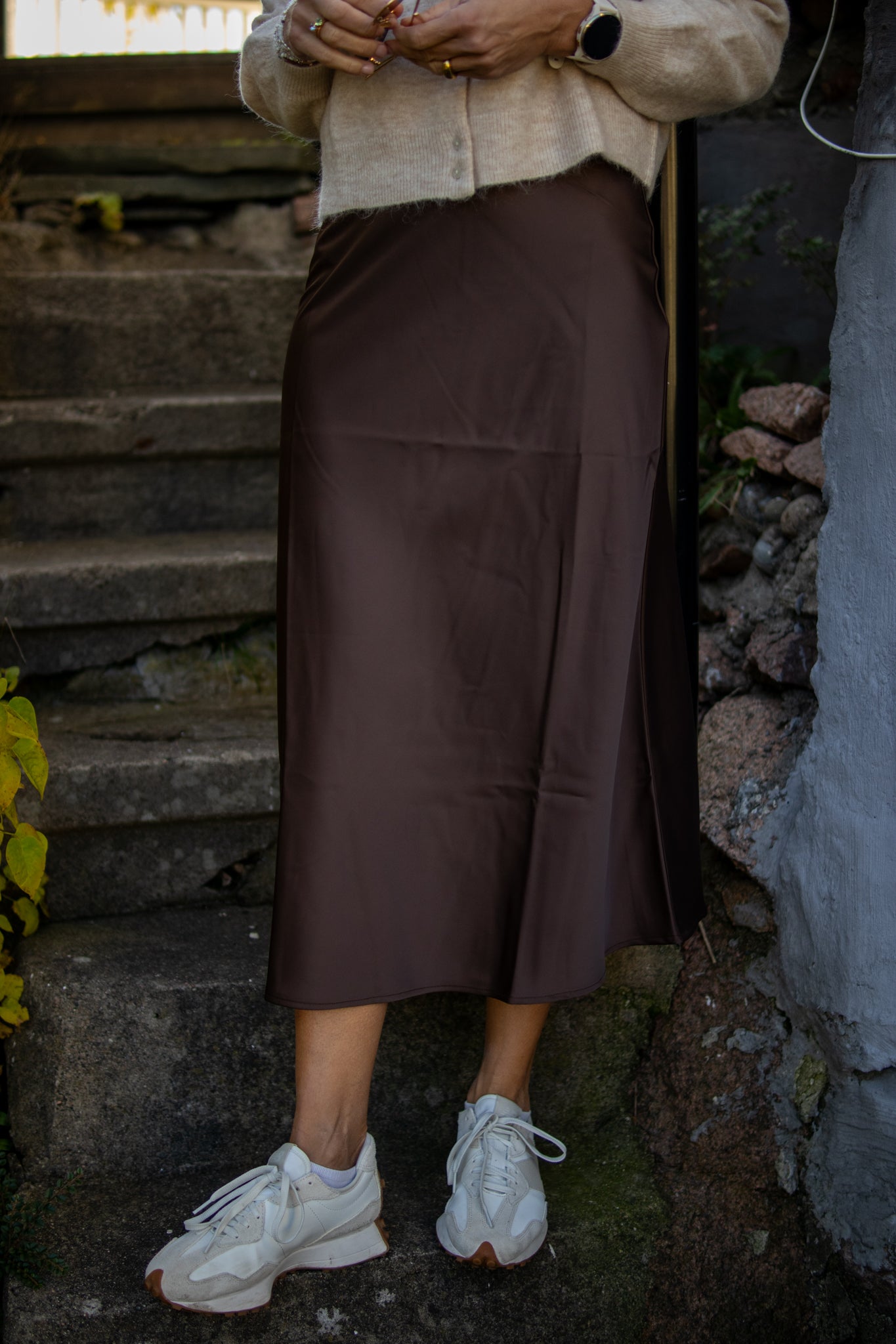 Pella hw Midi Skirt - Choccolate Brown - Skjørt - Helt Dilla AS