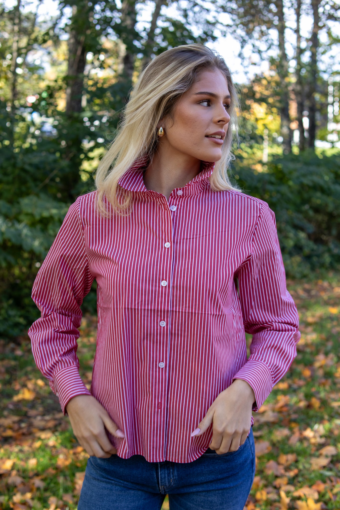 NuPaloma Tie Shirt - Goji Berry - Skjorter - Helt Dilla AS