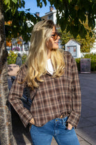 Krista check - brown - Skjorter - Helt Dilla AS