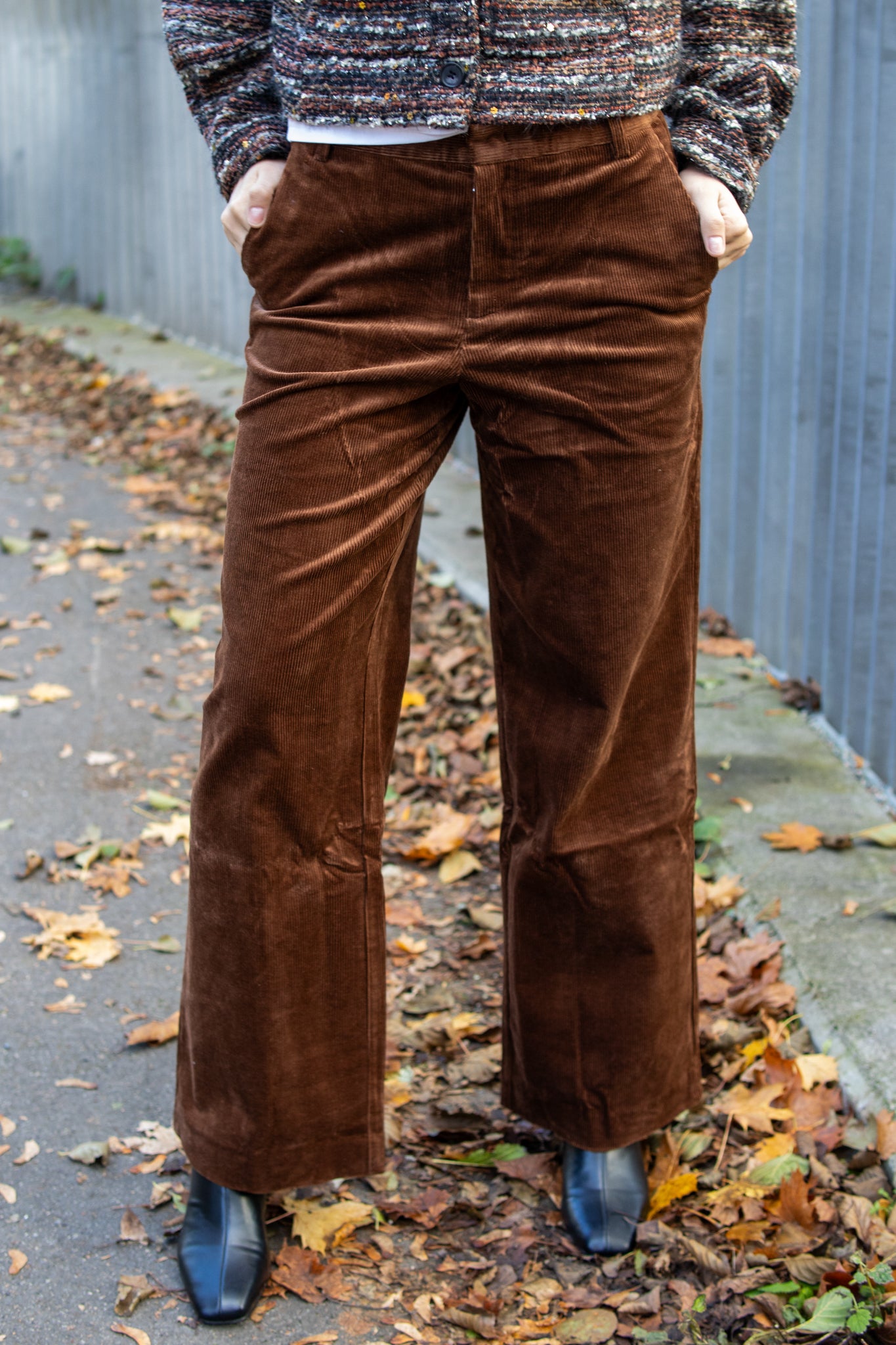 Part Two ColumbaPW bukser i Downtown Brown, casual bukser med komfortabel passform og moderne stil.