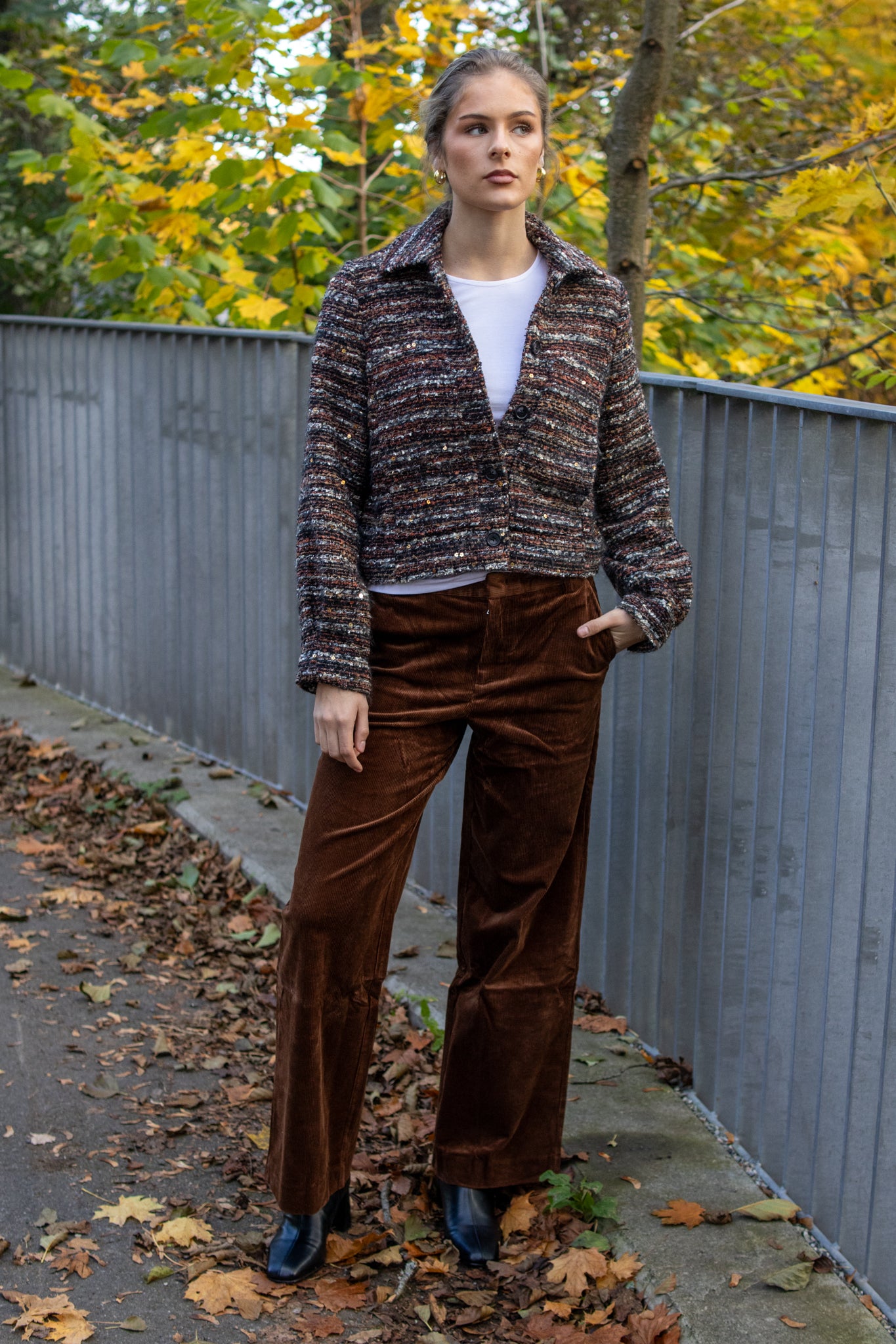 Part Two ColumbaPW bukser i Downtown Brown, heltdilla-3043, med komfortabel passform og moderne design.