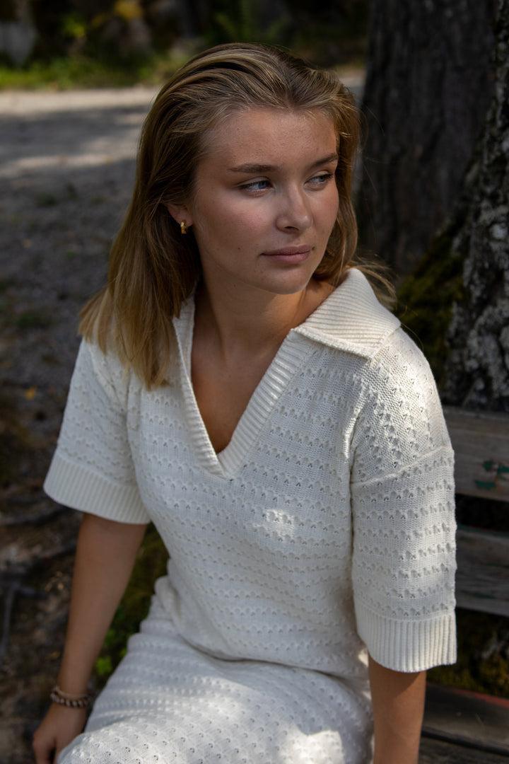 Yas Cibyl 2/4 Long Knit Dress - Birch - Kjoler - Helt Dilla AS