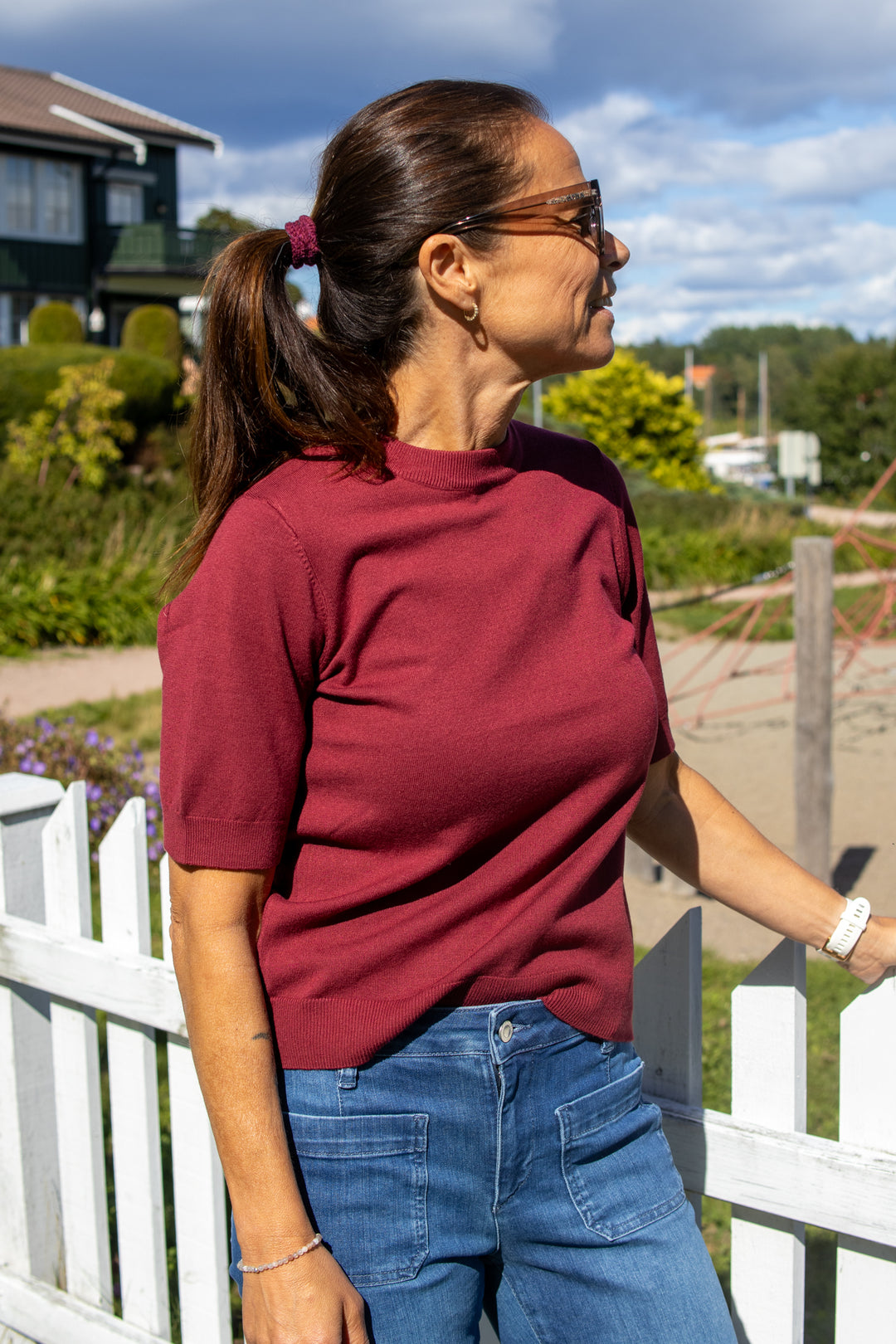 Lena knit Pullover - Tibetan Red - Singlet, Topper & T-skjorter - Helt Dilla AS