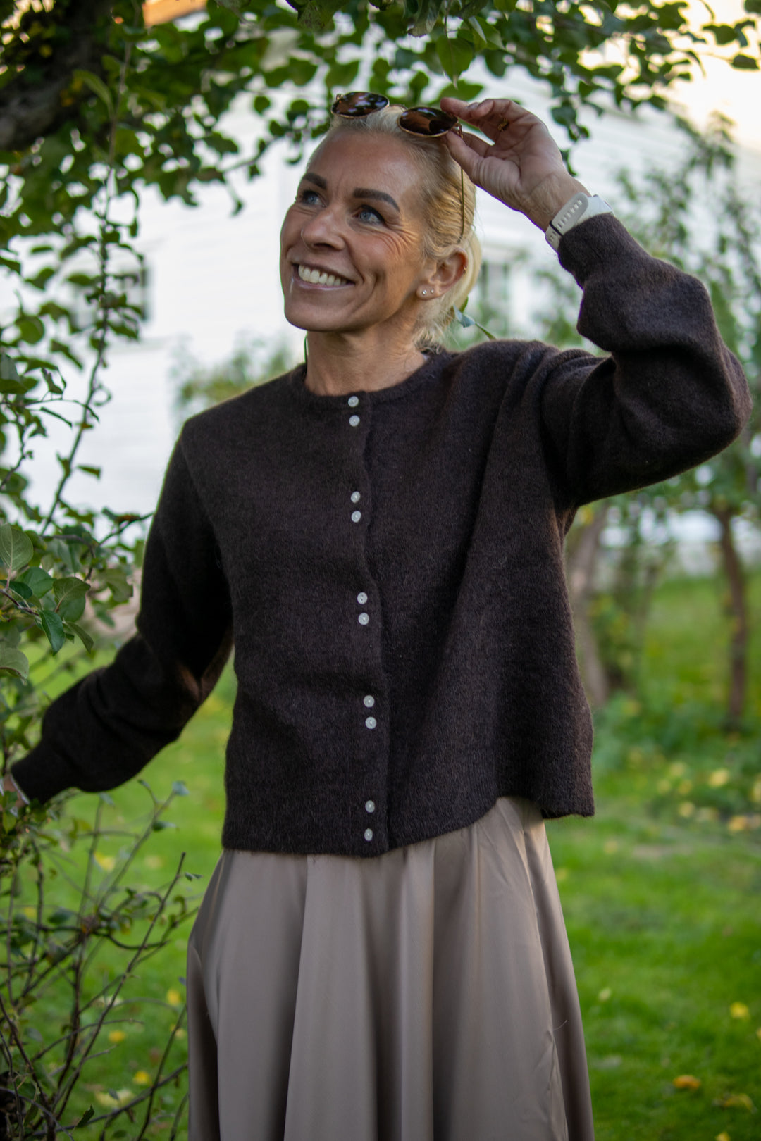 Ninell cardigan - Granache melange - Cardigans - Helt Dilla AS