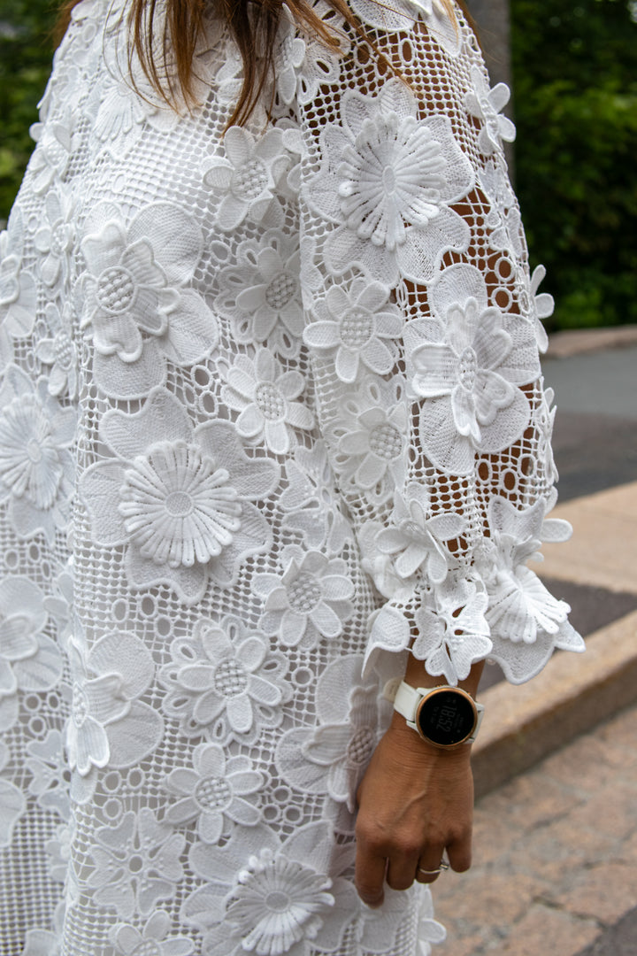 Trea 3/4 Dress - Star White