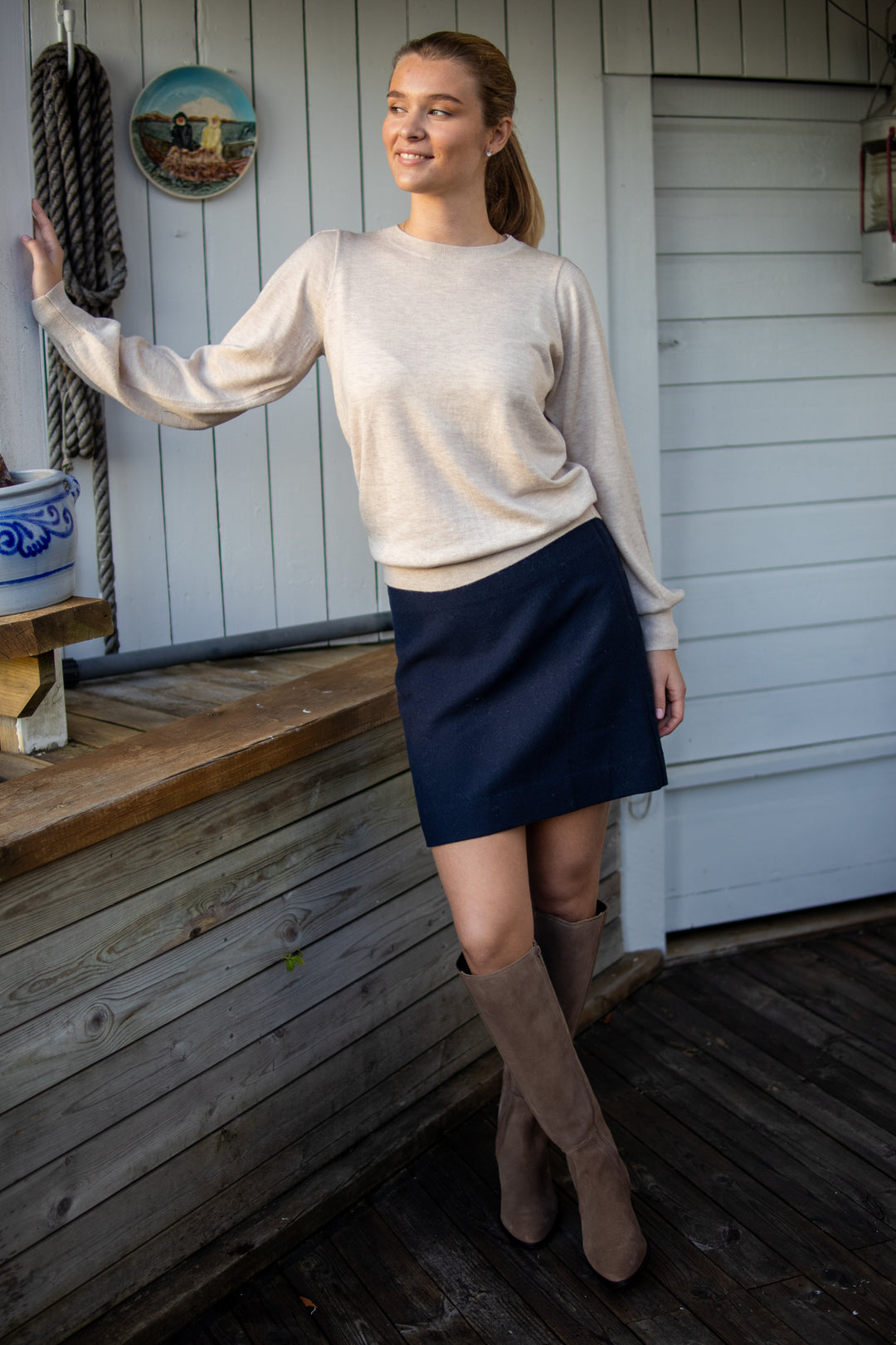 Julissa Skirt - Dark Navy - Skjørt - Helt Dilla AS