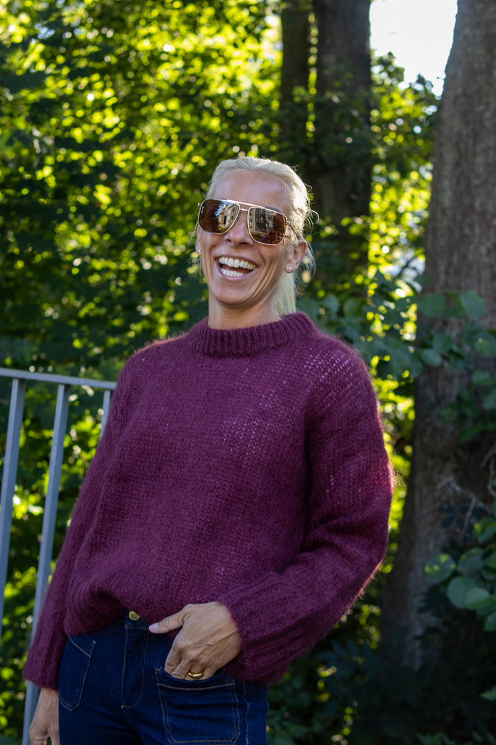 Sille pullover - Tawny Port - Genser - Helt Dilla AS