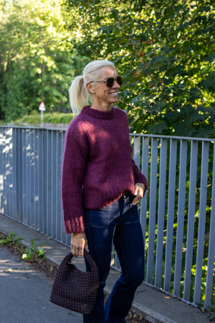 Sille pullover - Tawny Port - Genser - Helt Dilla AS