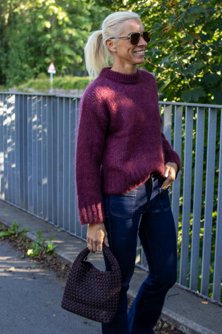 Sille pullover - Tawny Port - Genser - Helt Dilla AS
