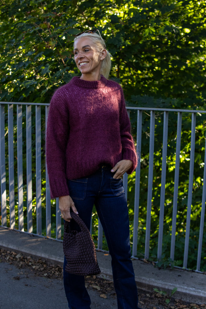 Sille pullover - Tawny Port - Genser - Helt Dilla AS