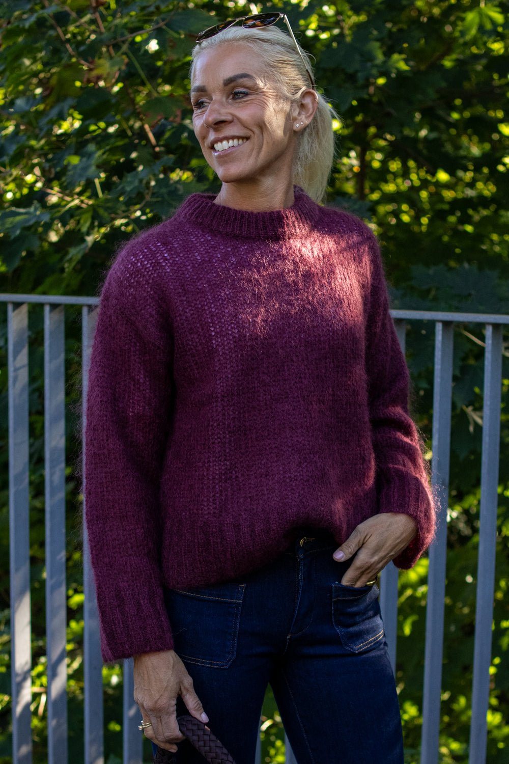 Sille pullover - Tawny Port - Genser - Helt Dilla AS