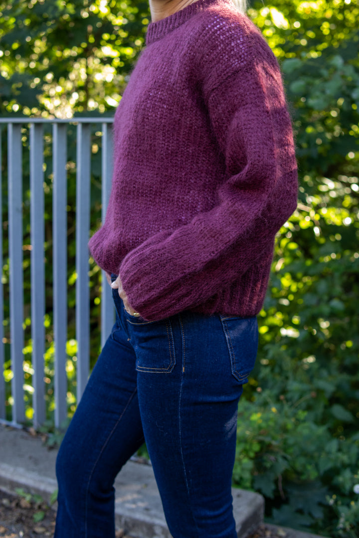 Sille pullover - Tawny Port - Genser - Helt Dilla AS