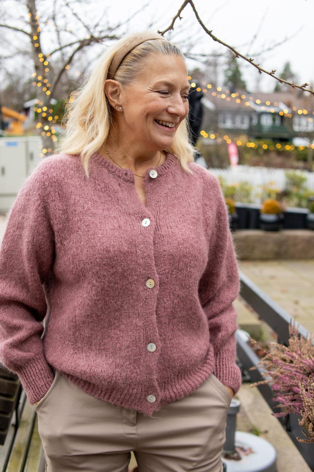 Ida Cardigan - dusty rose