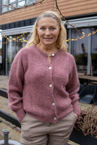 Ida Cardigan - dusty rose - Cardigans - Helt Dilla AS