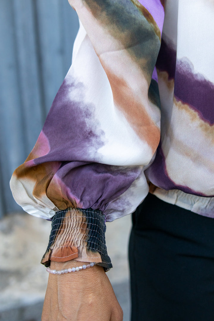 Bluse - Zigzag print