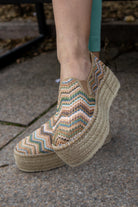 LILLY1ET - BEIGE mønster - Sko - Helt Dilla AS