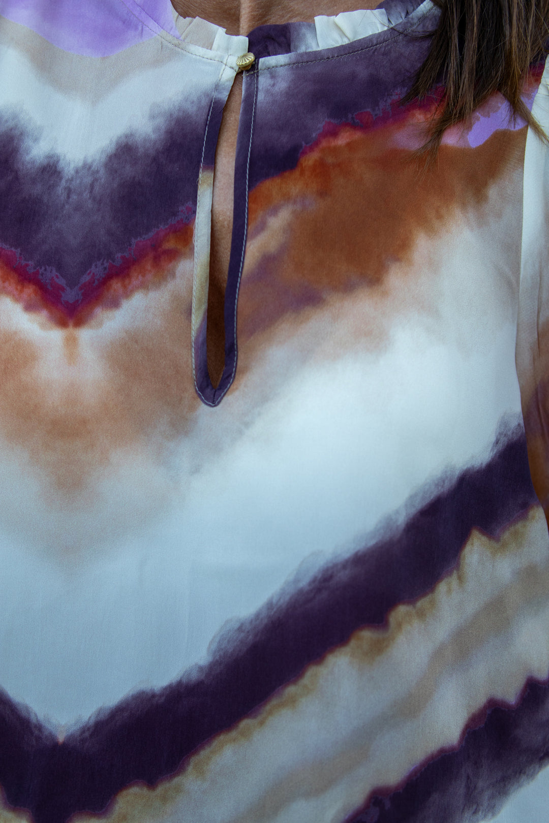 Bluse - Zigzag print