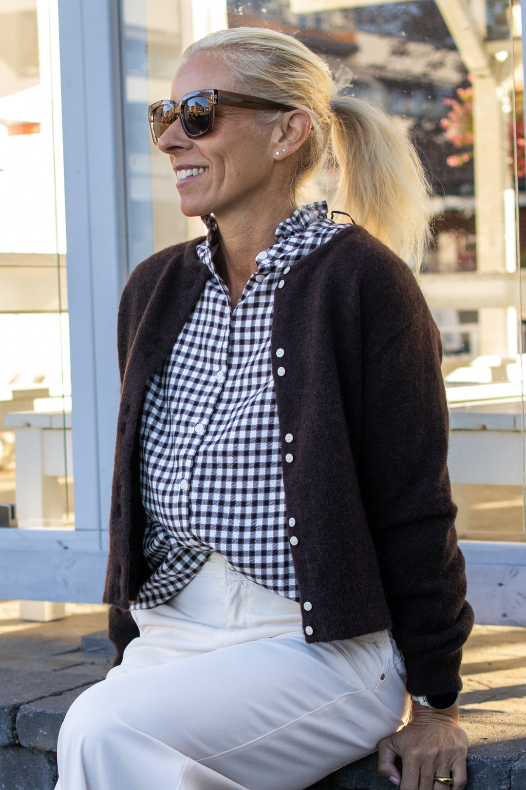Ninell cardigan - Granache melange - Cardigans - Helt Dilla AS