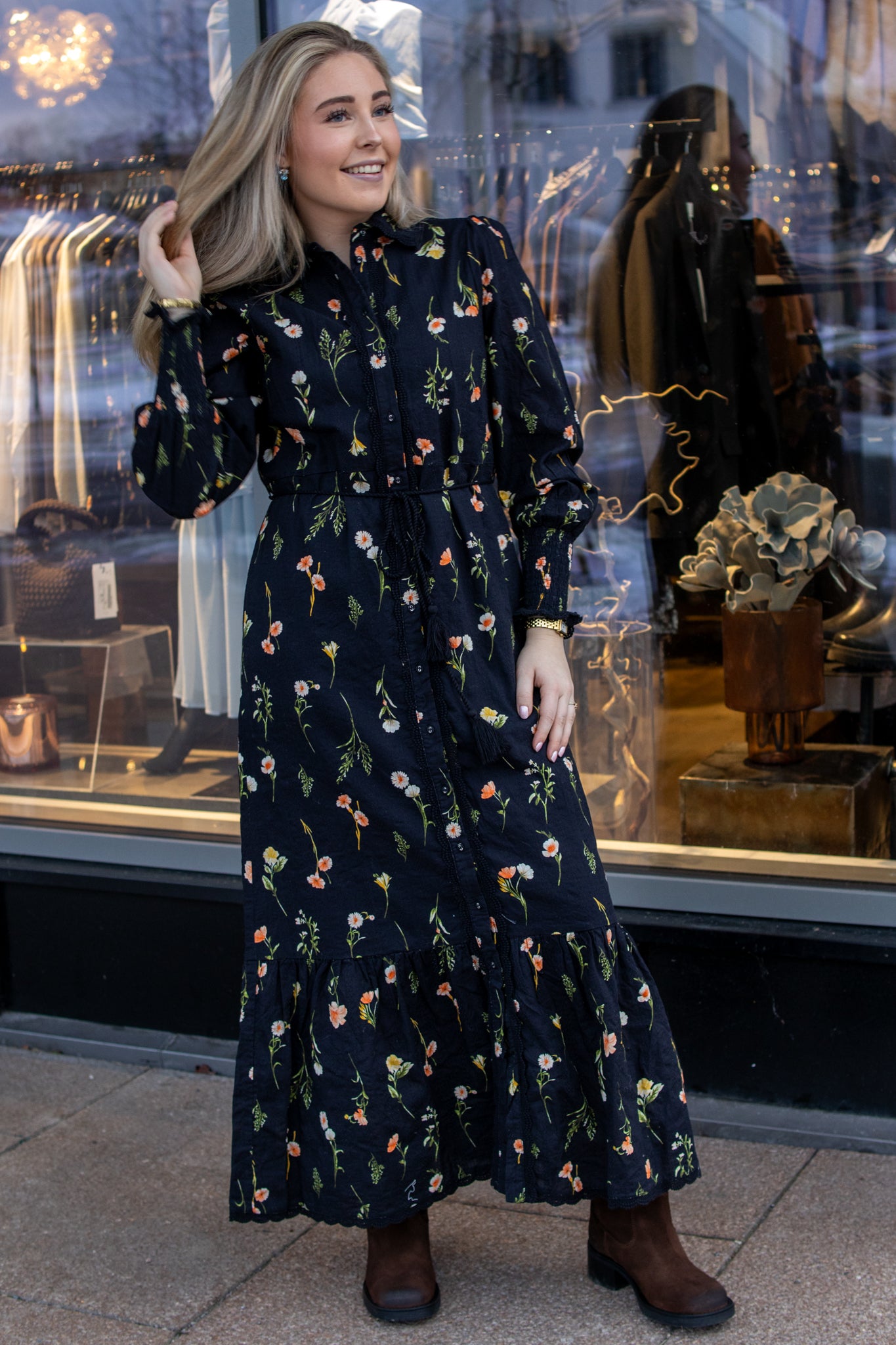Somelli LS Long Shirt Dress - Kjoler - Helt Dilla AS