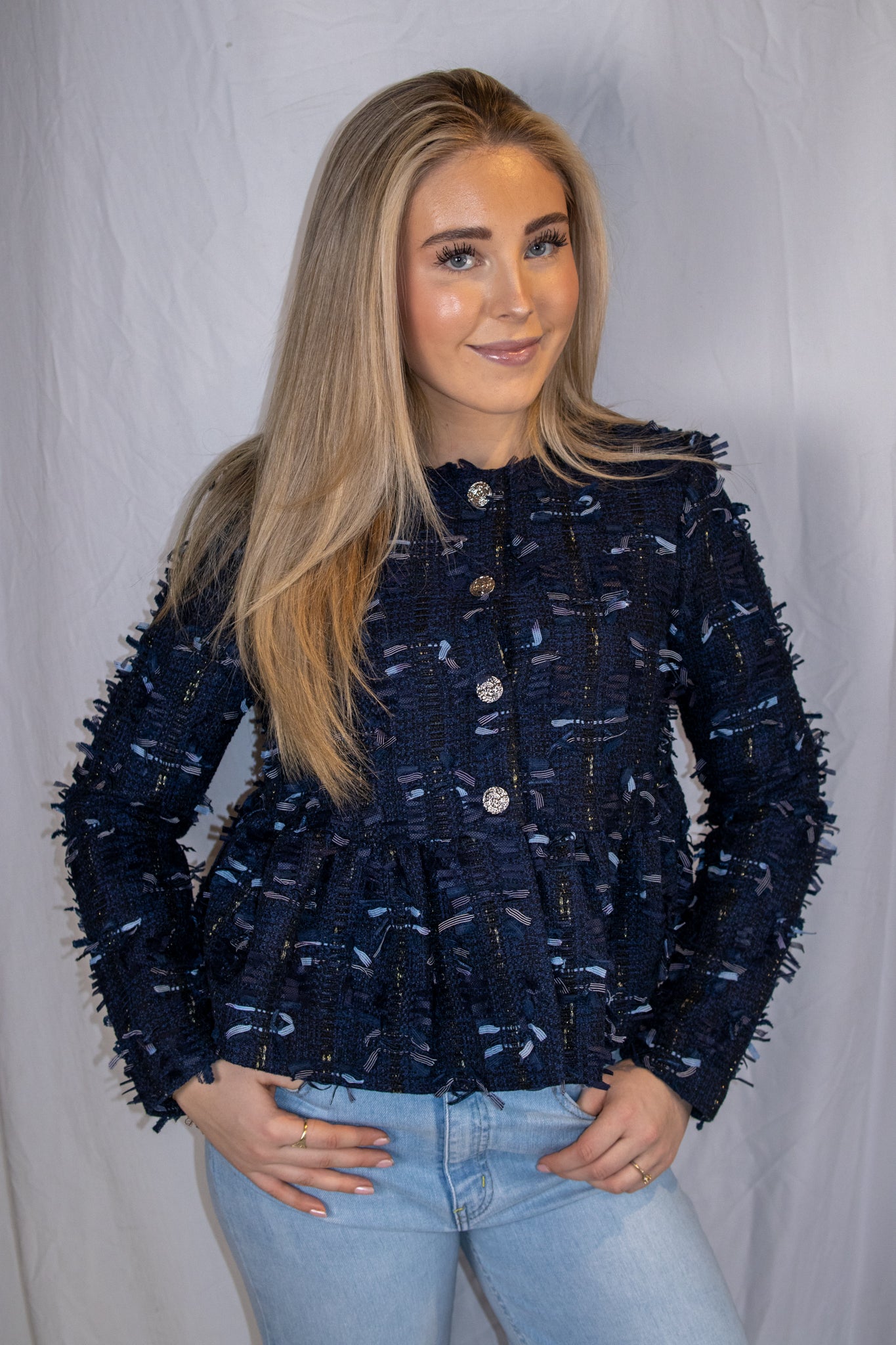 Dira LS Short Jacket - Navy Blazer - Blazer - Helt Dilla AS
