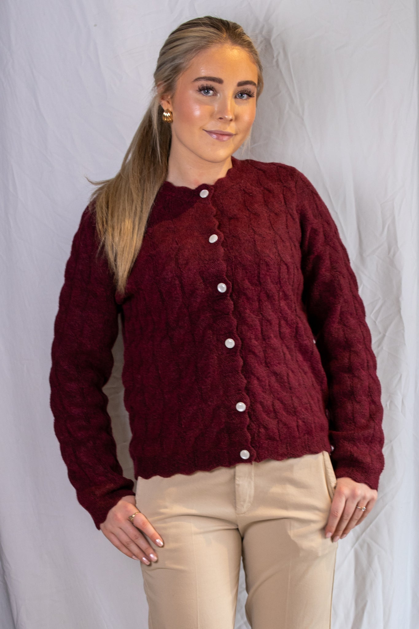 Bubera Knit Cardigan - Rhododendron - Cardigans - Helt Dilla AS