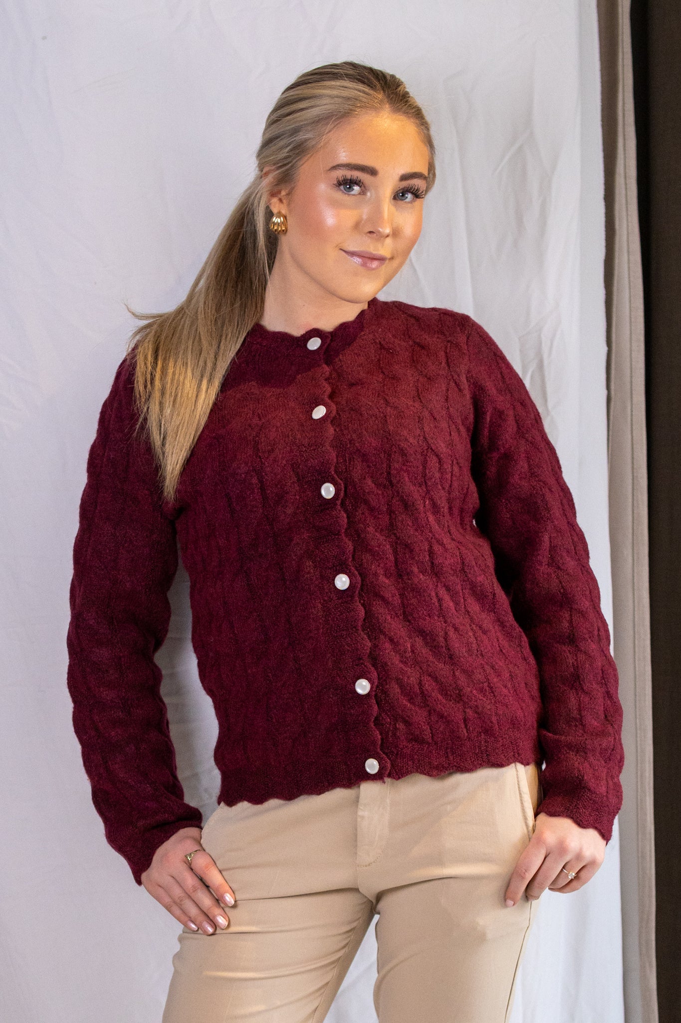 Bubera Knit Cardigan - Rhododendron - Cardigans - Helt Dilla AS