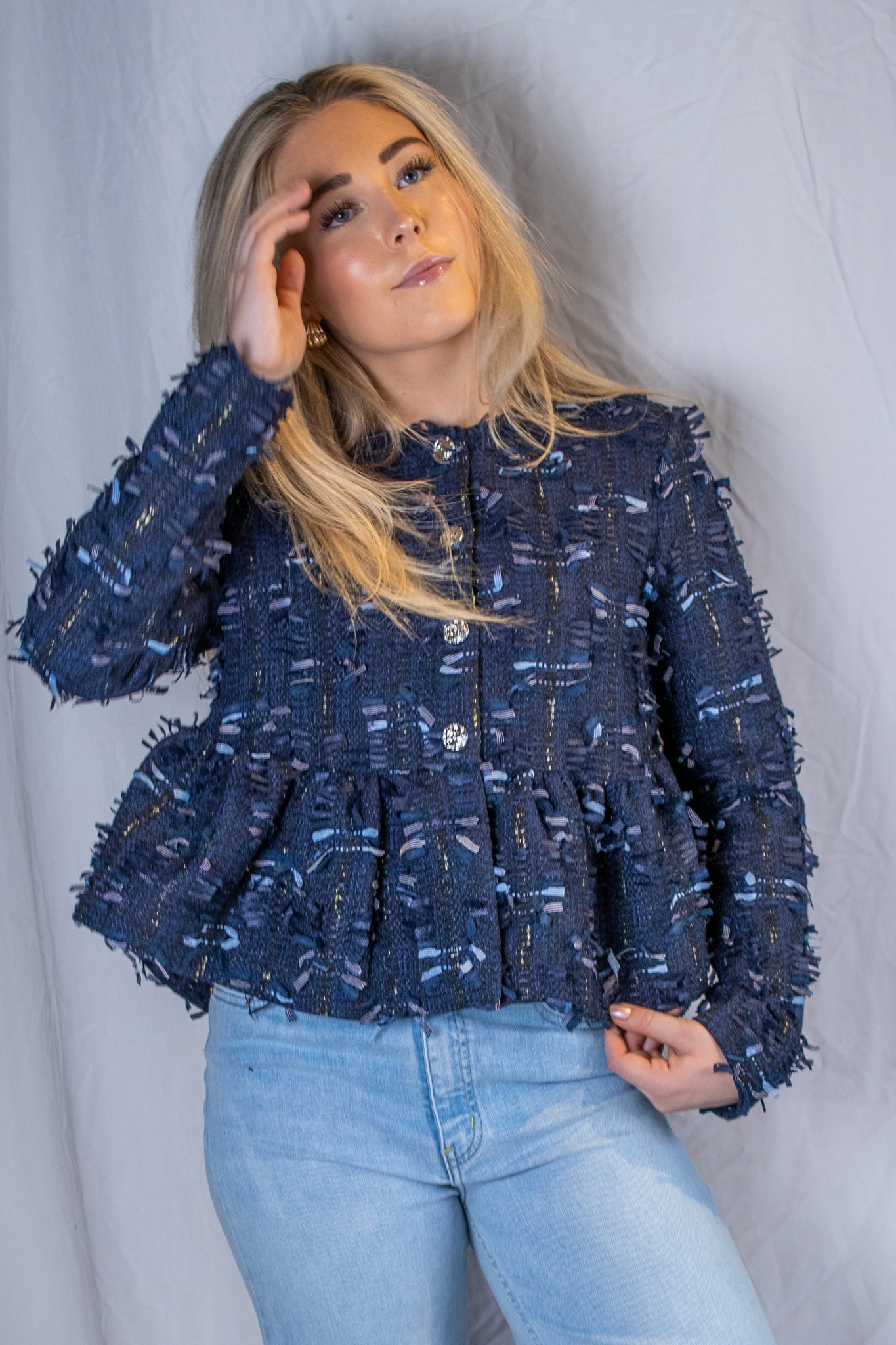 Dira LS Short Jacket - Navy Blazer - Blazer - Helt Dilla AS