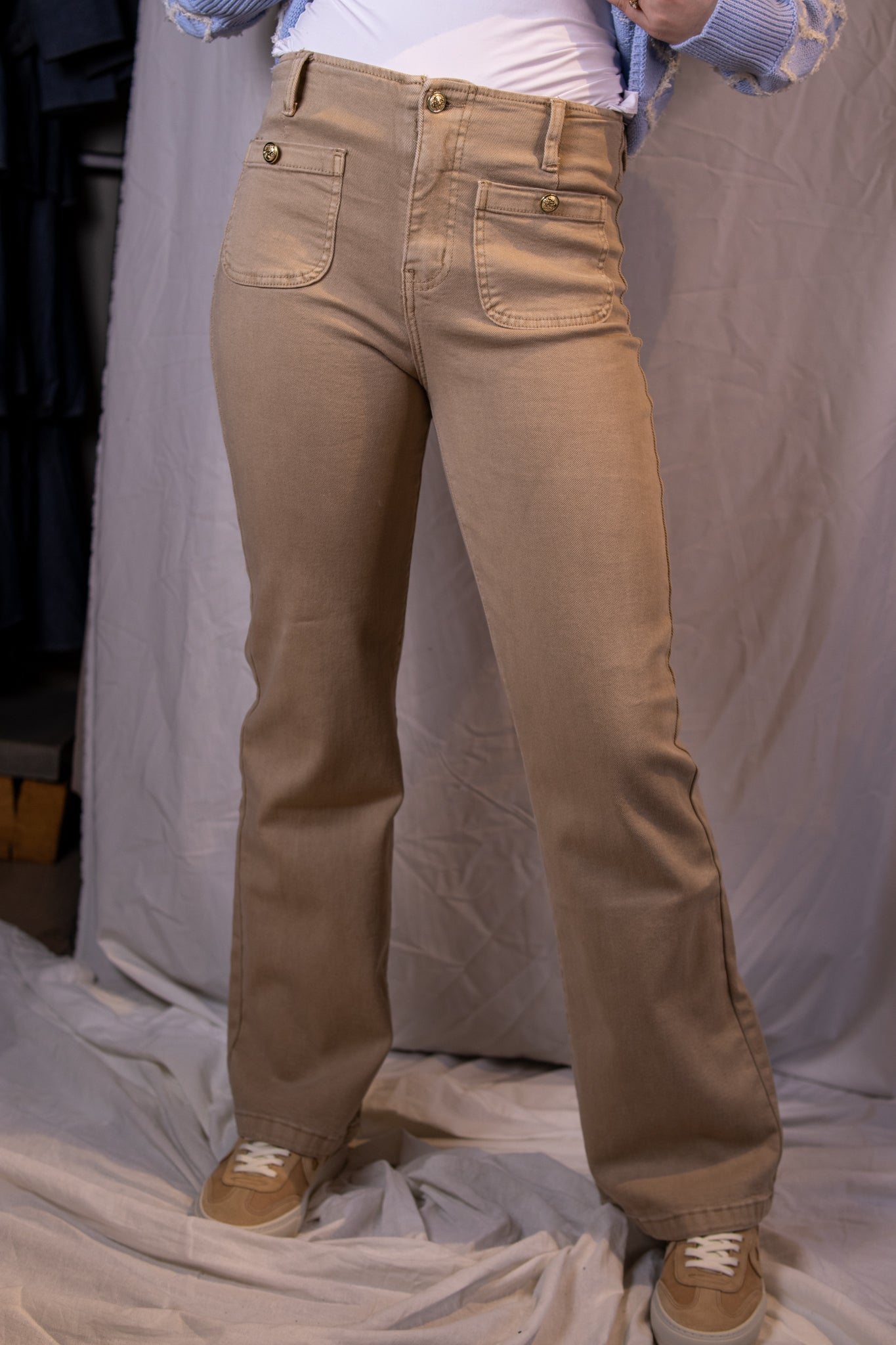 Miss Bon Jeans - Beige - Bukser - Helt Dilla AS