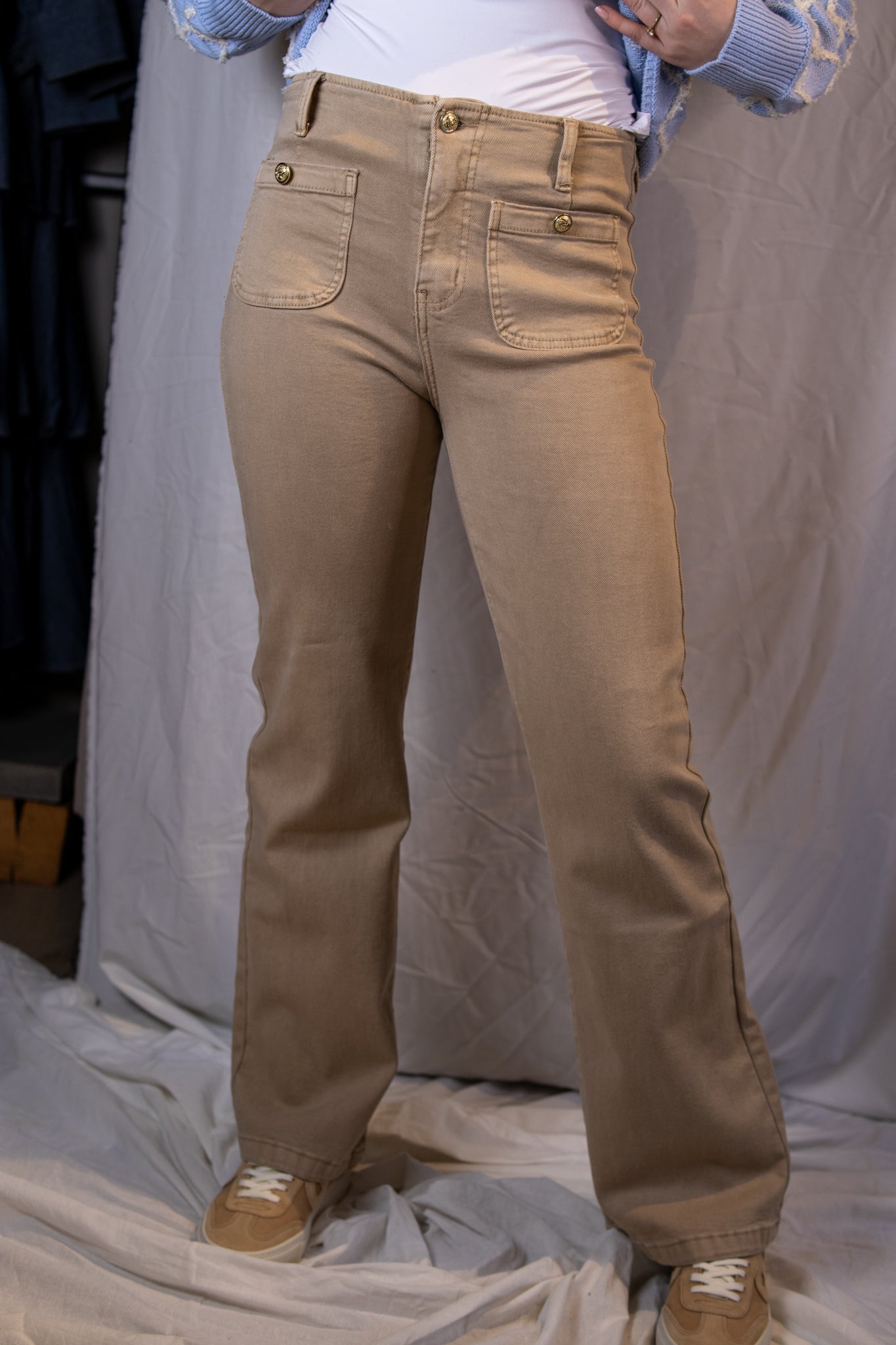 Miss Bon Jeans - Beige - Bukser - Helt Dilla AS