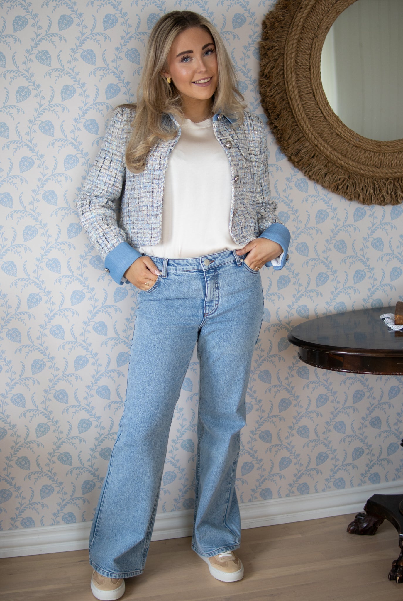 Blazer med denim - Blue Ciel - Blazer - Helt Dilla AS