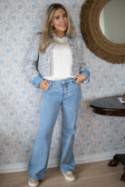 Blazer med denim - Blue Ciel - Blazer - Helt Dilla AS