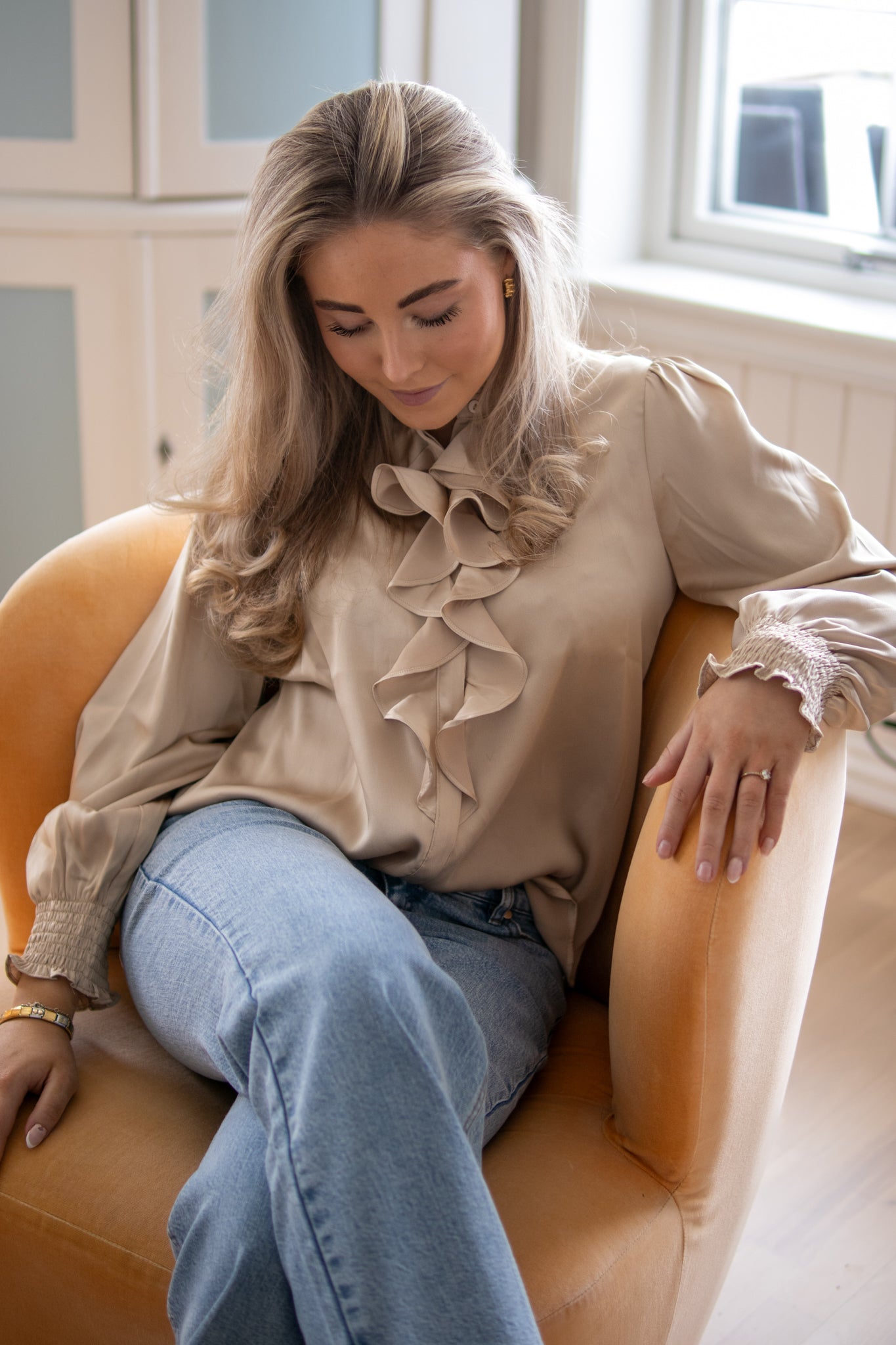 Zamola Blouse - Dark Sand - Bluser - Helt Dilla AS