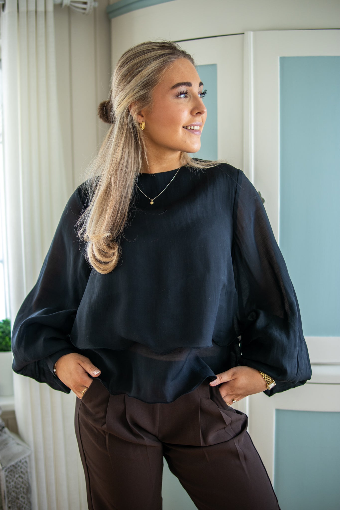 Tilly Blouse - Black - Bluser - Helt Dilla AS