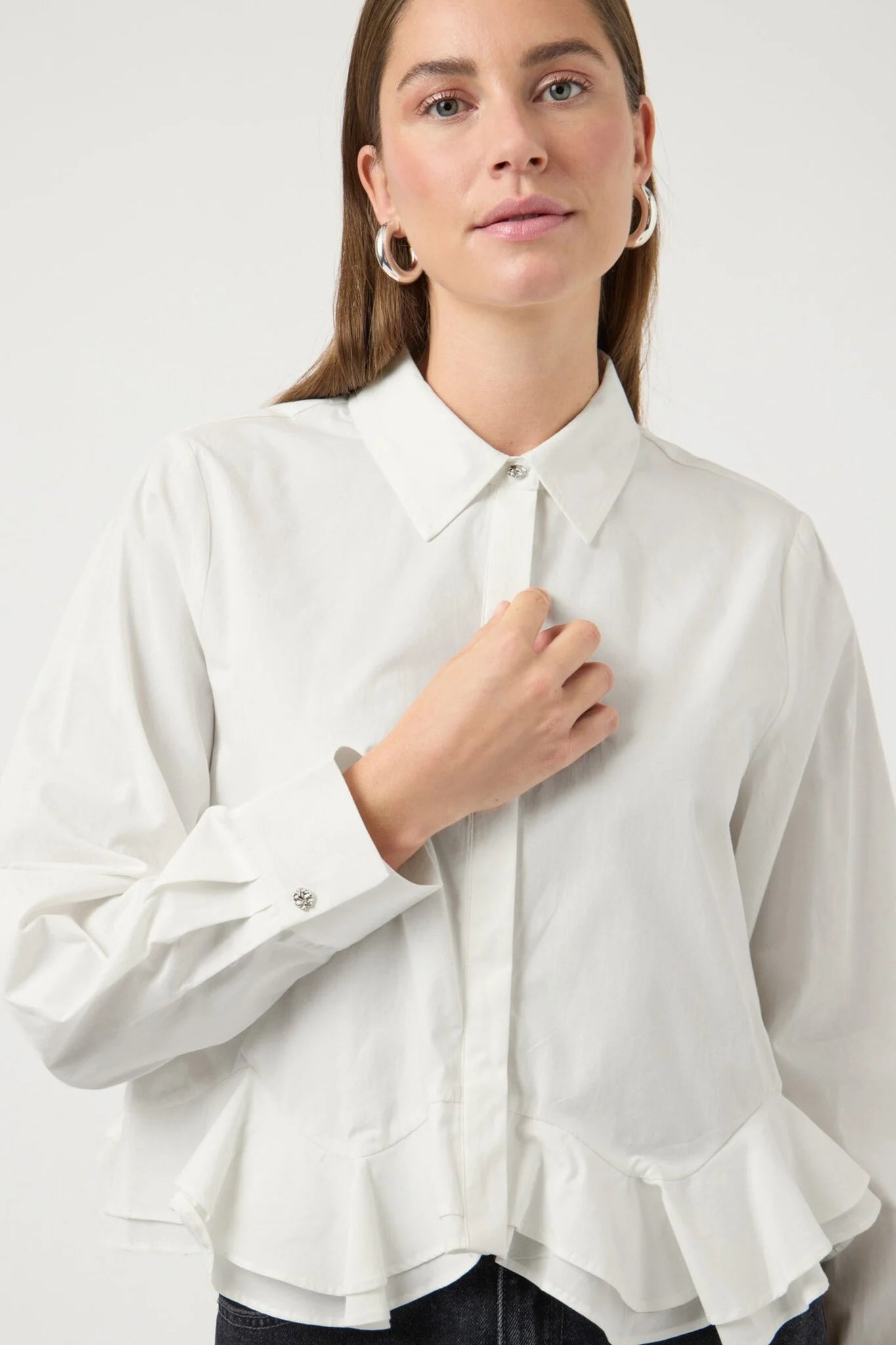 Anera Short Shirt - Star White - Skjorter - Helt Dilla AS