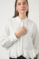 Anera Short Shirt - Star White - Skjorter - Helt Dilla AS