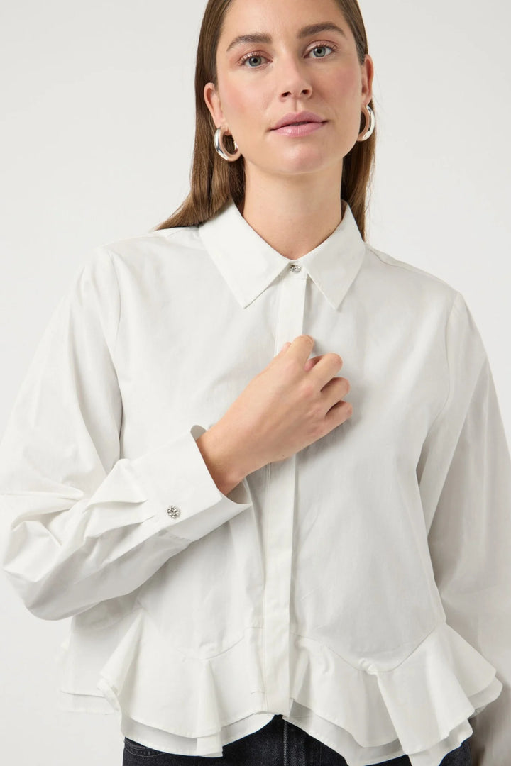 Anera Short Shirt - Star White - Skjorter - Helt Dilla AS